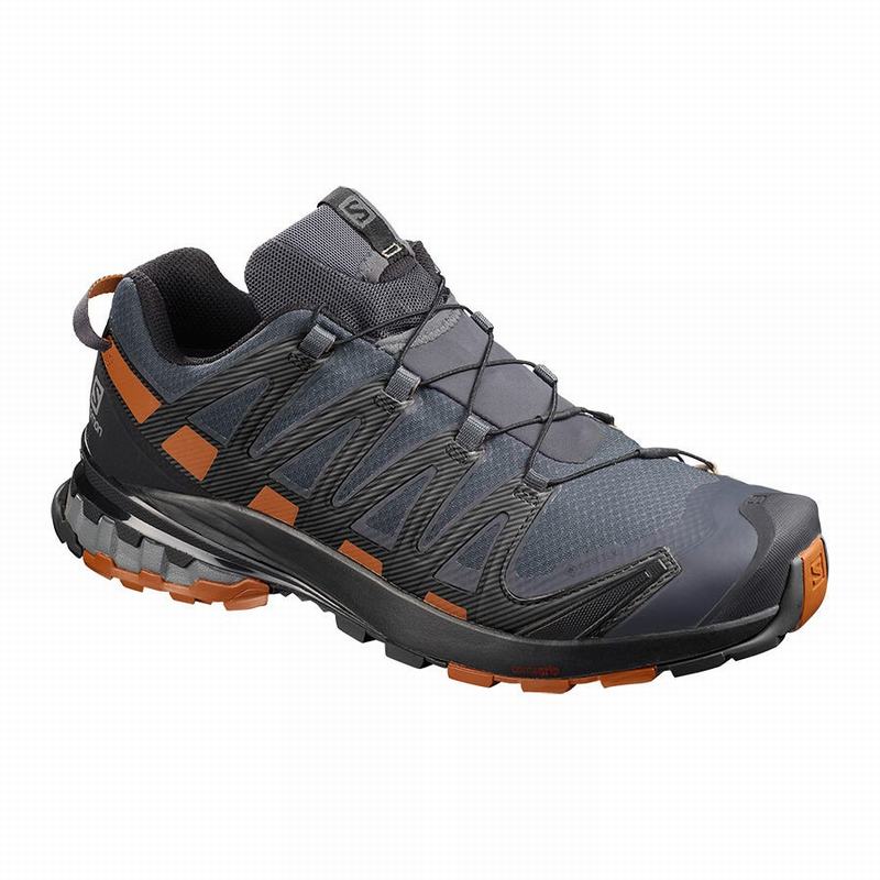 Buty Do Biegania W Terenie Męskie Salomon XA PRO 3D V8 GORE-TEX WIDE - Ciemny Niebieskie / Czarne -